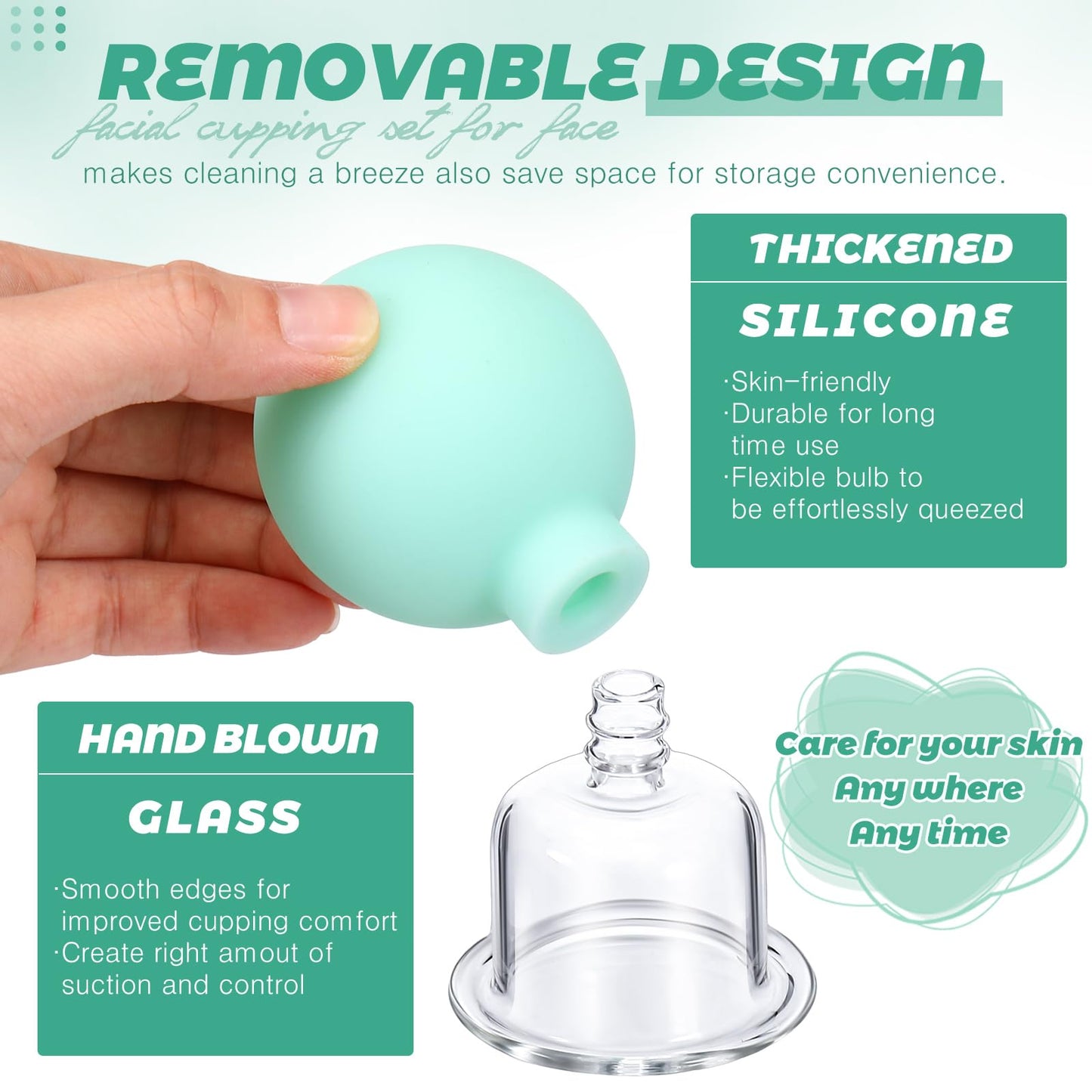 CCG 4-Piece Glass Cupping Set