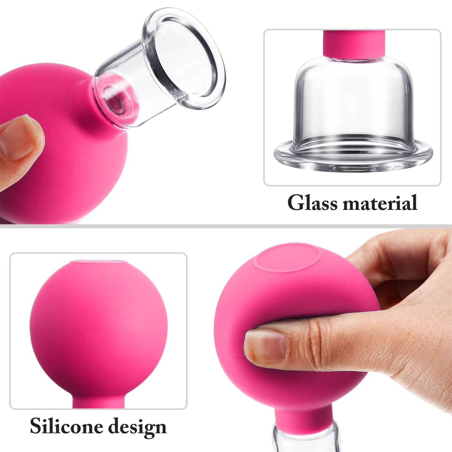 CCG 4-Piece Glass Cupping Set