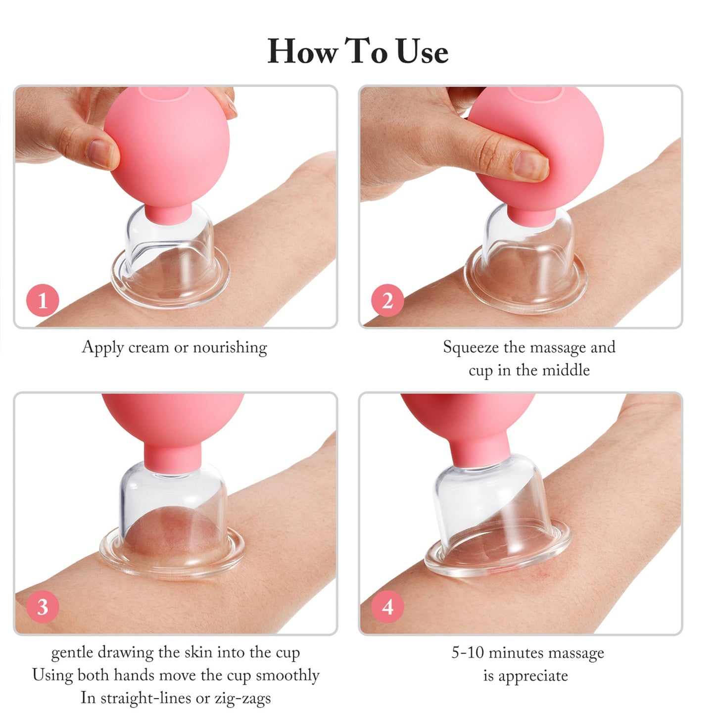 CCG 4-Piece Glass Cupping Set