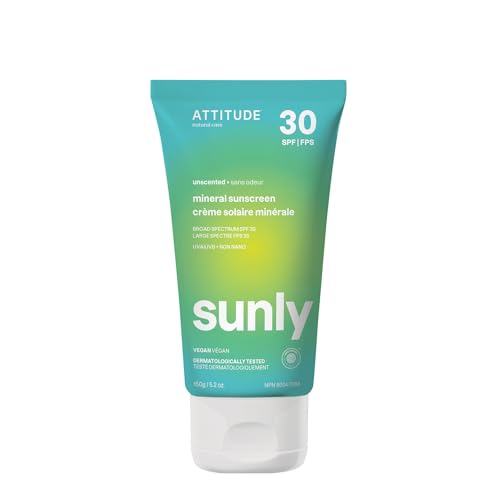 ATTITUDE Sunly Mineral Sunscreen with Zinc Oxide, SPF 30