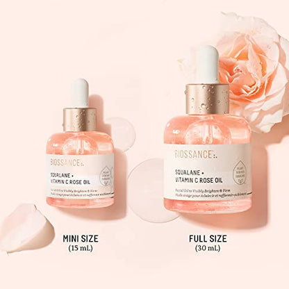 BIOSSANCE Squalane + Vitamin C Rose Oil