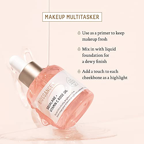 BIOSSANCE Squalane + Vitamin C Rose Oil