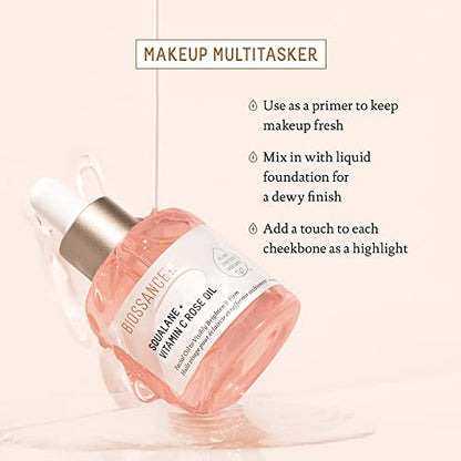 BIOSSANCE Squalane + Vitamin C Rose Oil