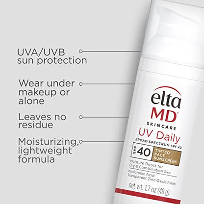 EltaMD UV Daily SPF 40 Tinted Face Sunscreen Moisturizer