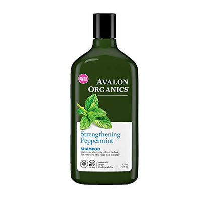 Avalon Organics Shampoo, Strengthening Peppermint