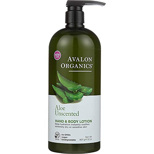 Avalon Organics Hand & Body Lotion, Aloe Unscented