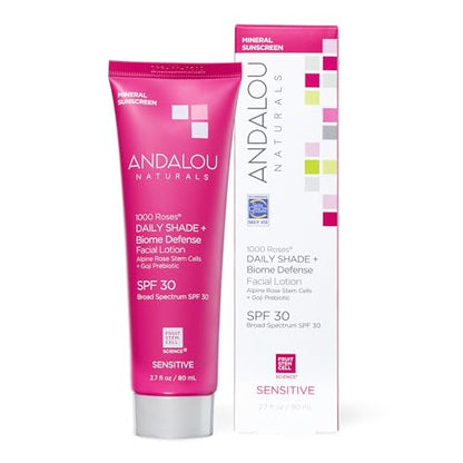 Andalou Naturals 1000 Roses Daily Shade Facial Lotion with SPF 18