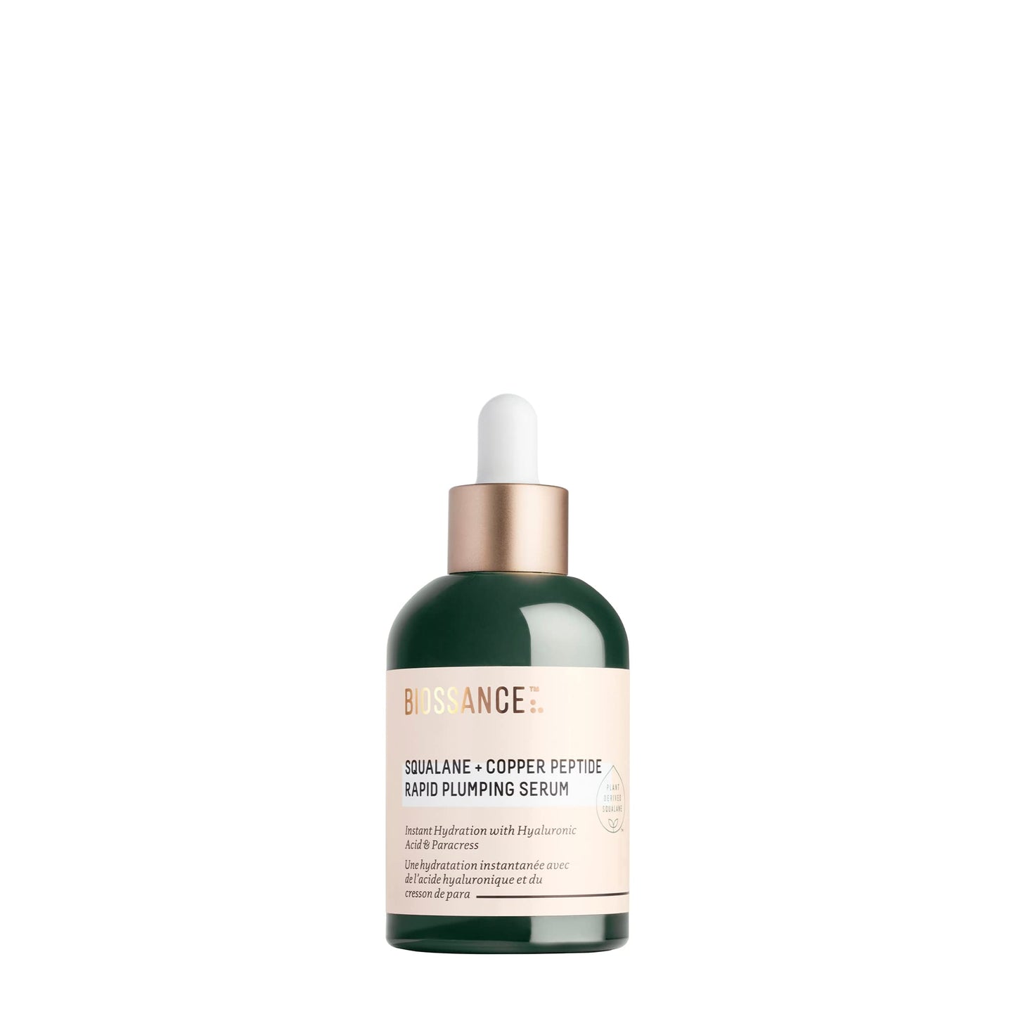 BIOSSANCE Squalane + Copper Peptide Rapid Plumping Serum