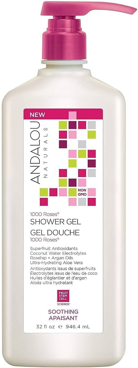 Andalou Naturals 1000 Roses Soothing Shower Gel