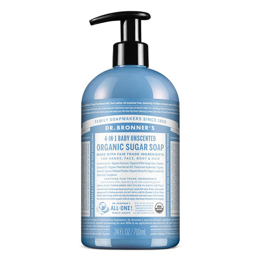 Dr. Bronner’s Organic Sugar Soap, Baby Unscented