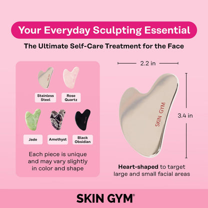 SKIN GYM Sculpty Heart Gua Sha Face Sculpting Tool