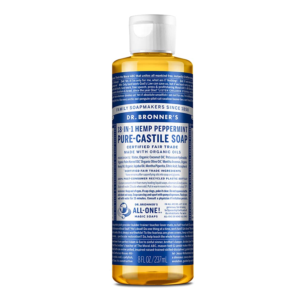 Dr. Bronner's Pure-Castile Liquid Soap, Peppermint