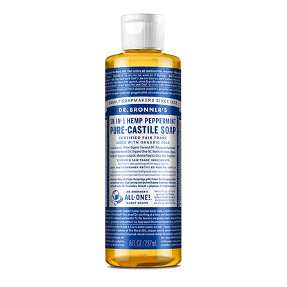 Dr. Bronner's Pure-Castile Liquid Soap, Peppermint