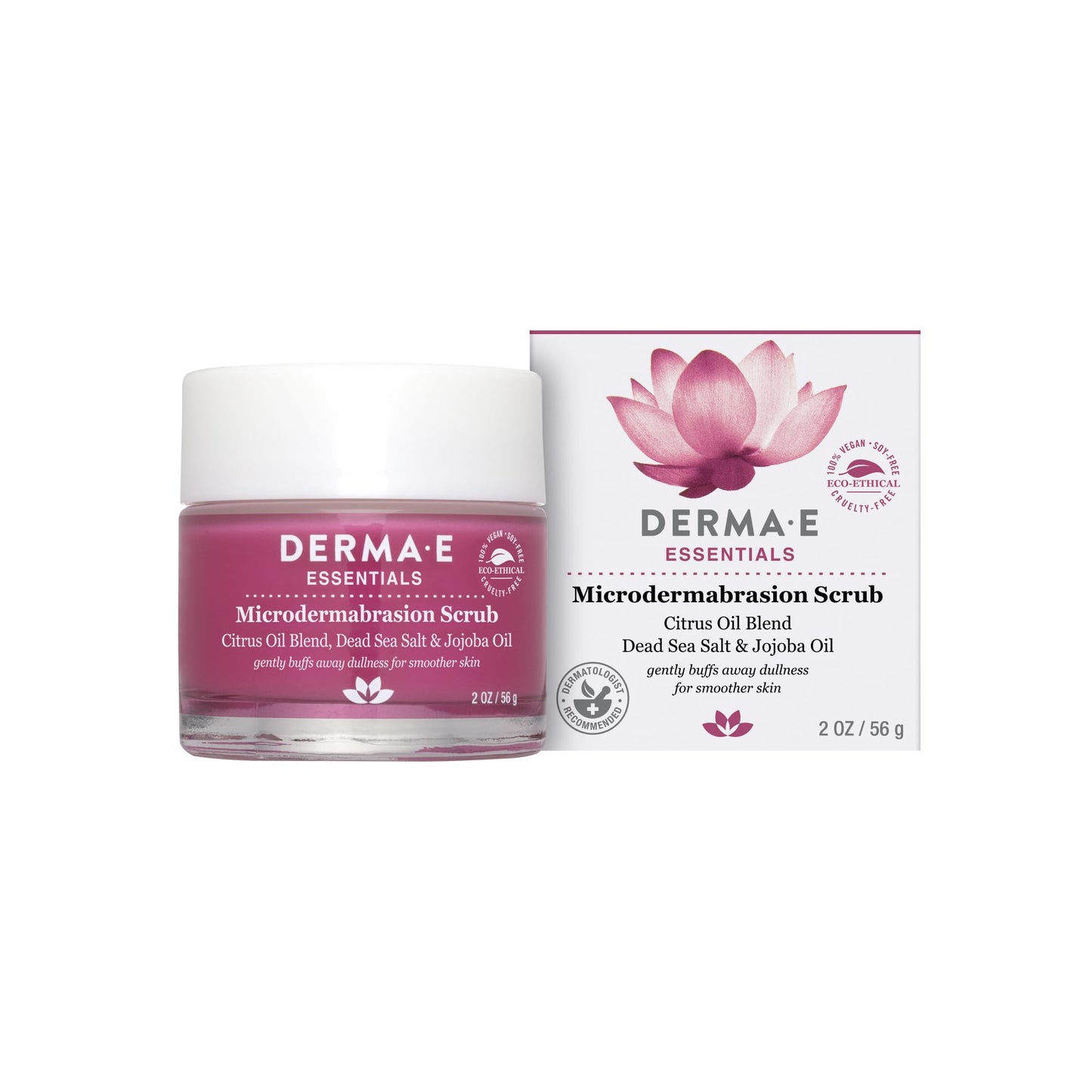 DERMA E Microdermabrasion Scrub with Dead Sea Salt & Citrus Essential Oils