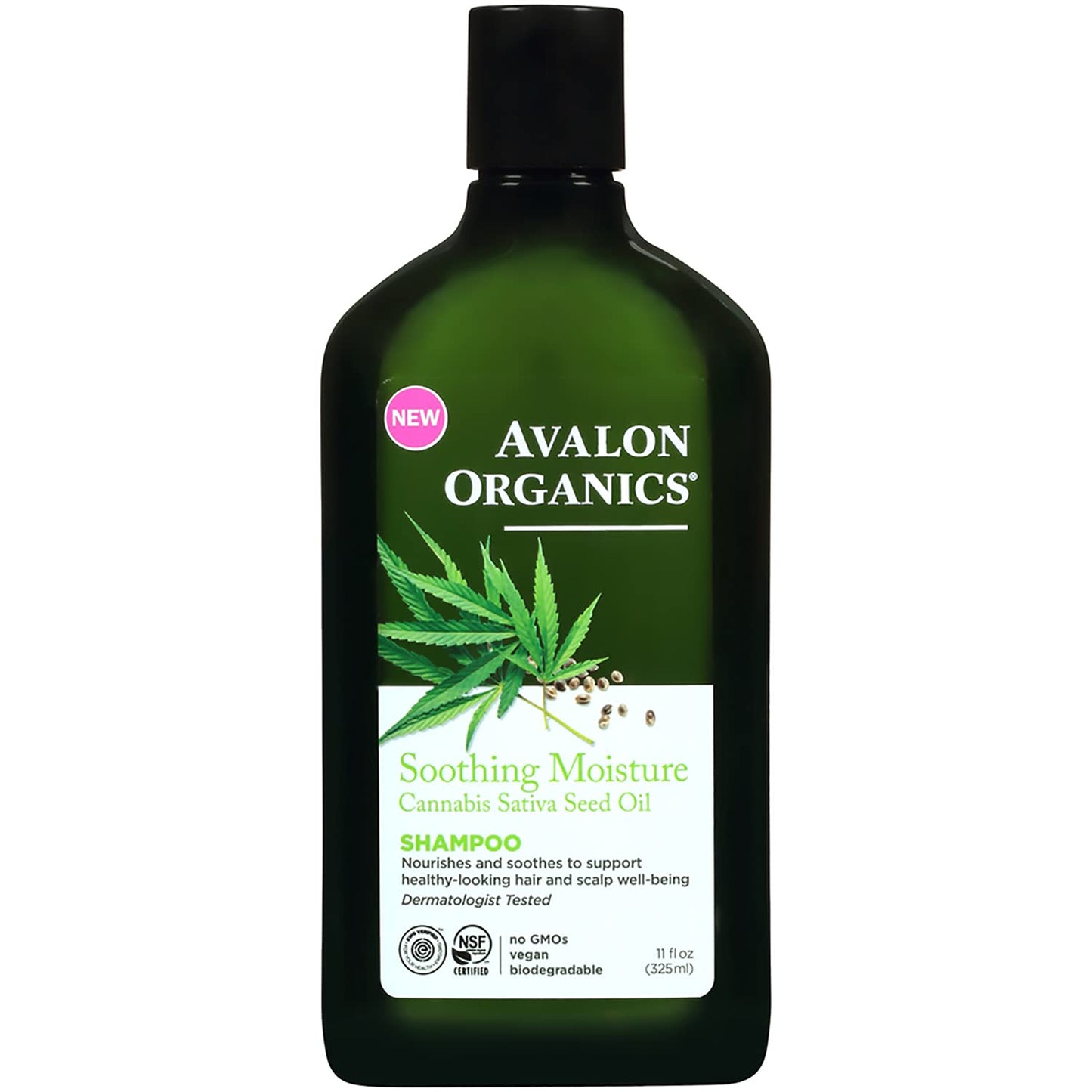 Avalon Organics Shampoo, Soothing Moisture Cannabis Sativa Seed Oil