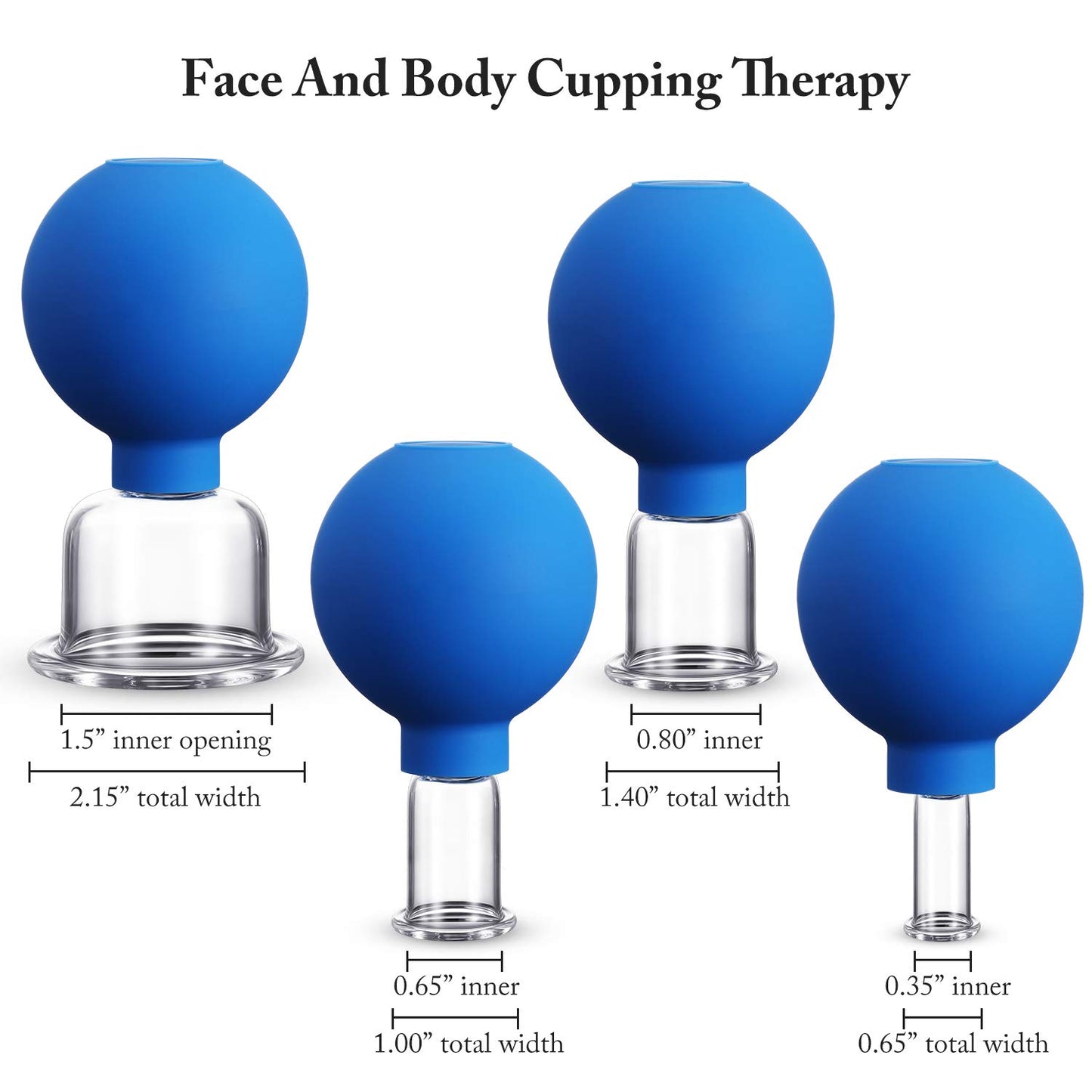 CCG 4-Piece Glass Cupping Set