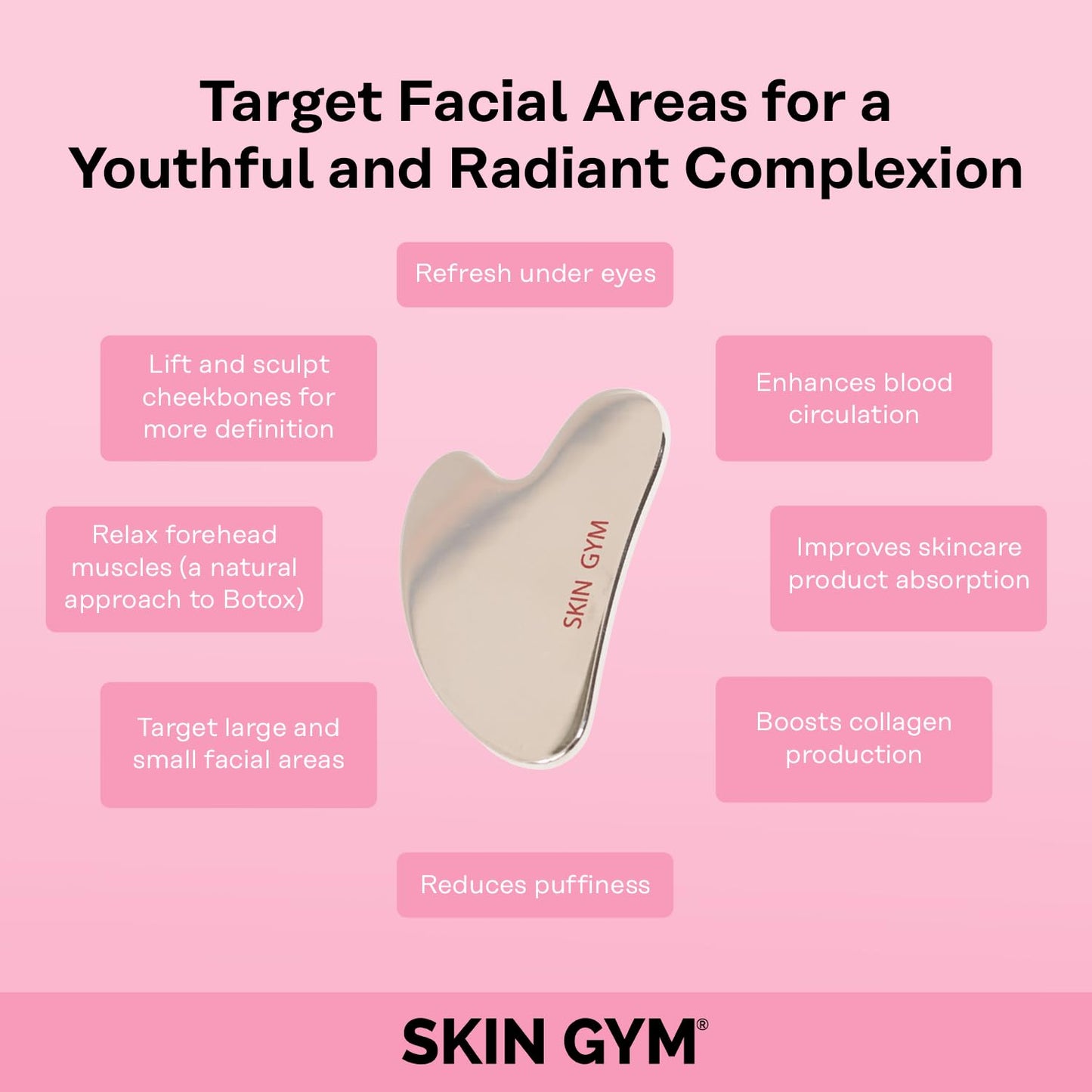 SKIN GYM Sculpty Heart Gua Sha Face Sculpting Tool