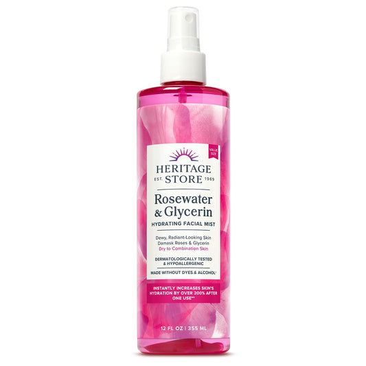 HERITAGE STORE Rosewater & Glycerin Hydrating Facial Mist