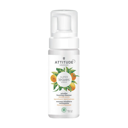 ATTITUDE Micellar Foaming Facial Cleanser, Orange Leaves