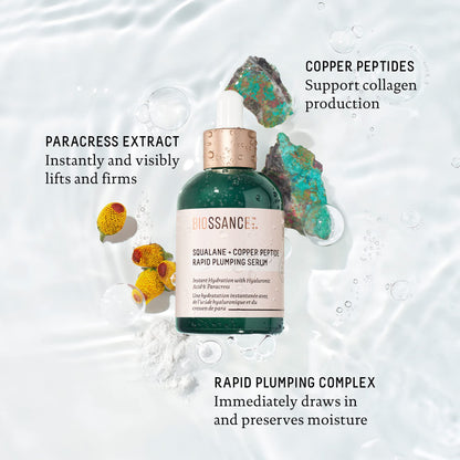 BIOSSANCE Squalane + Copper Peptide Rapid Plumping Serum