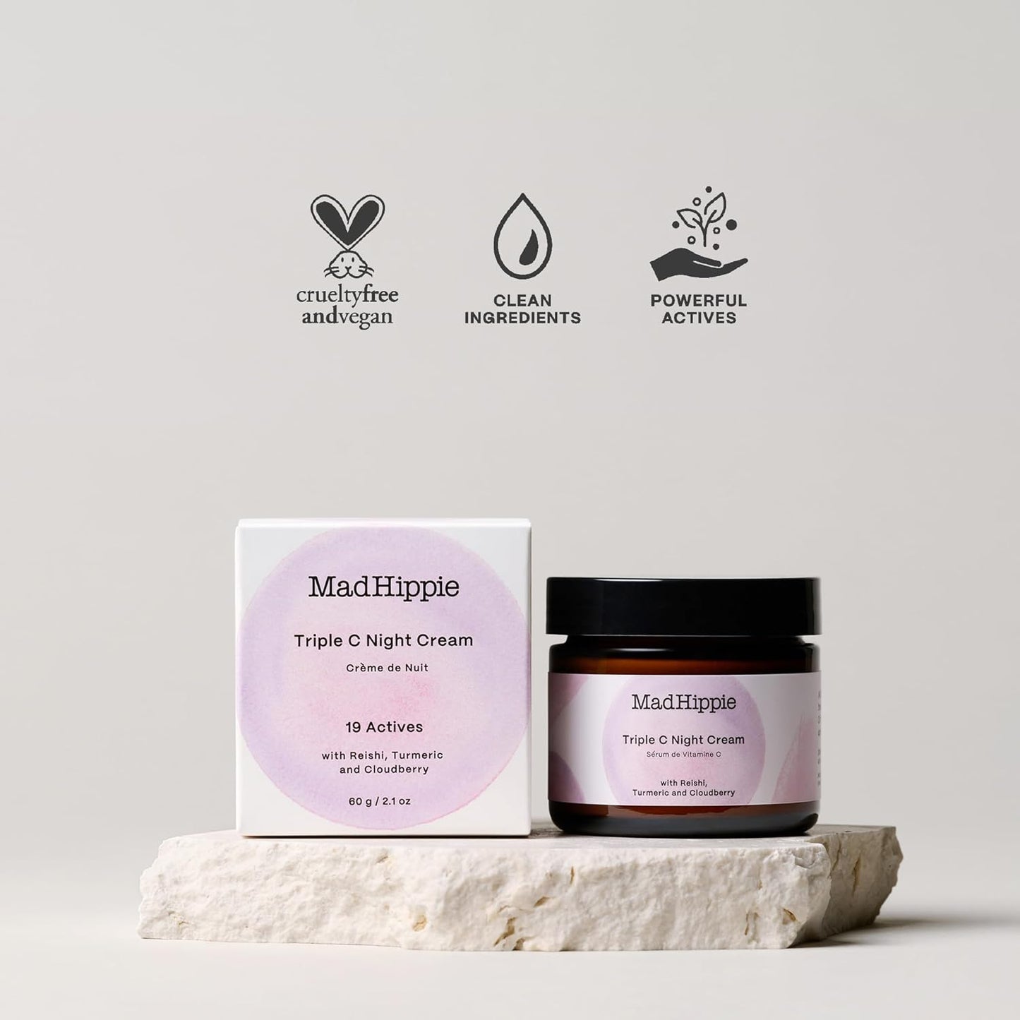 Mad Hippie Triple C Night Cream with Reishi, Turmeric & Cloudberry