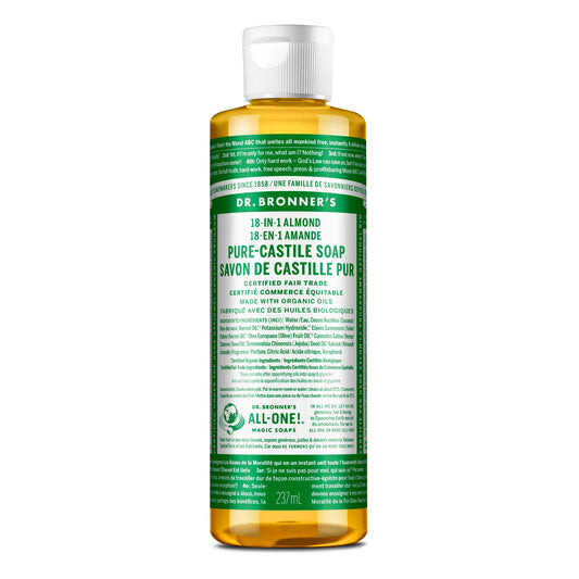 Dr. Bronner's Pure-Castile Liquid Soap, Almond