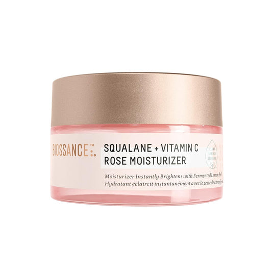 BIOSSANCE Squalane + Vitamin C Rose Moisturizer