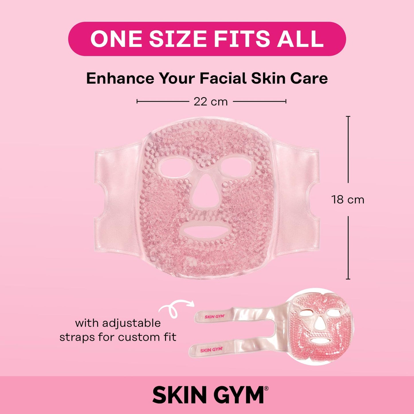 SKIN GYM Cryo Chill Ice Face Mask with Ice Beads