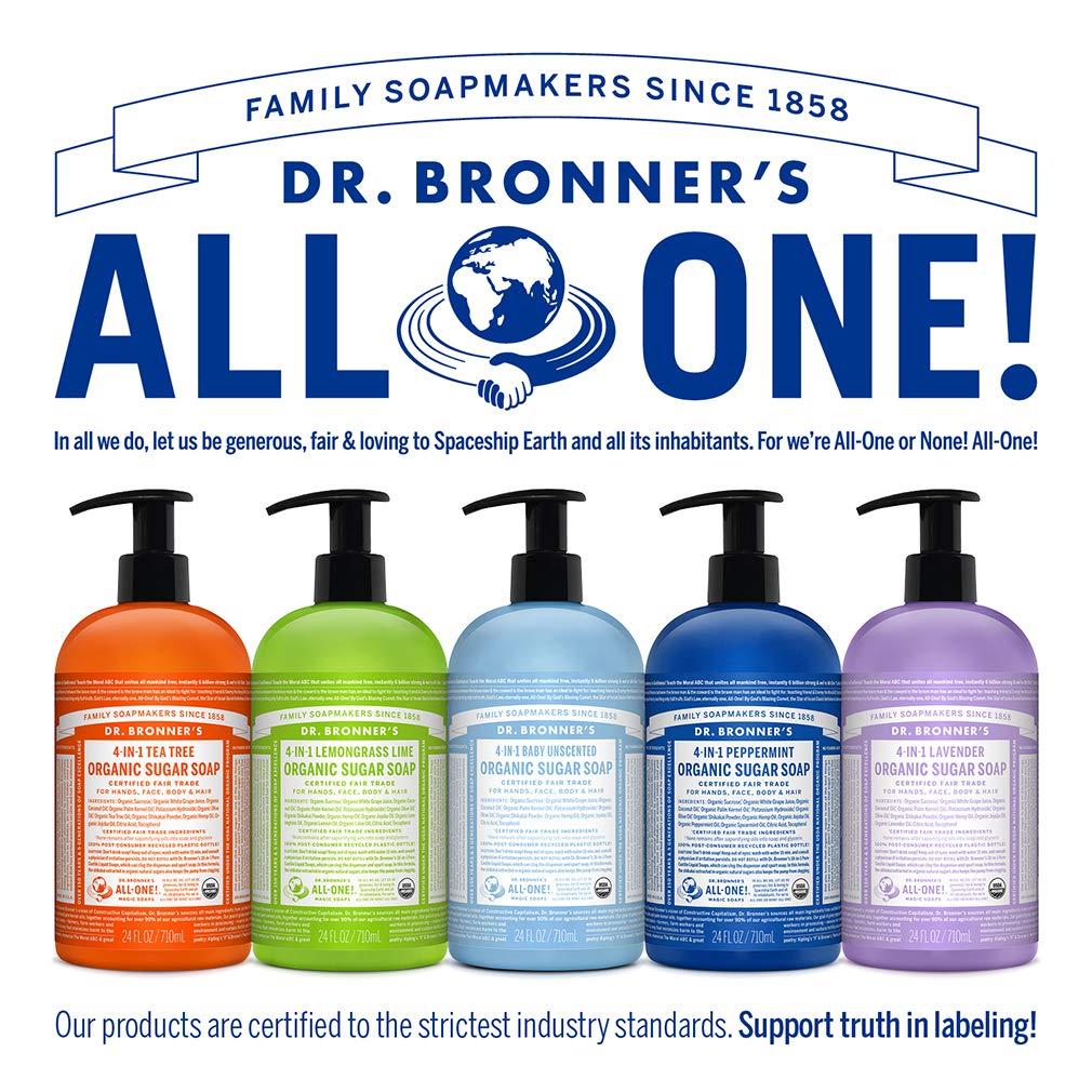 Dr. Bronner’s Organic Sugar Soap, Baby Unscented