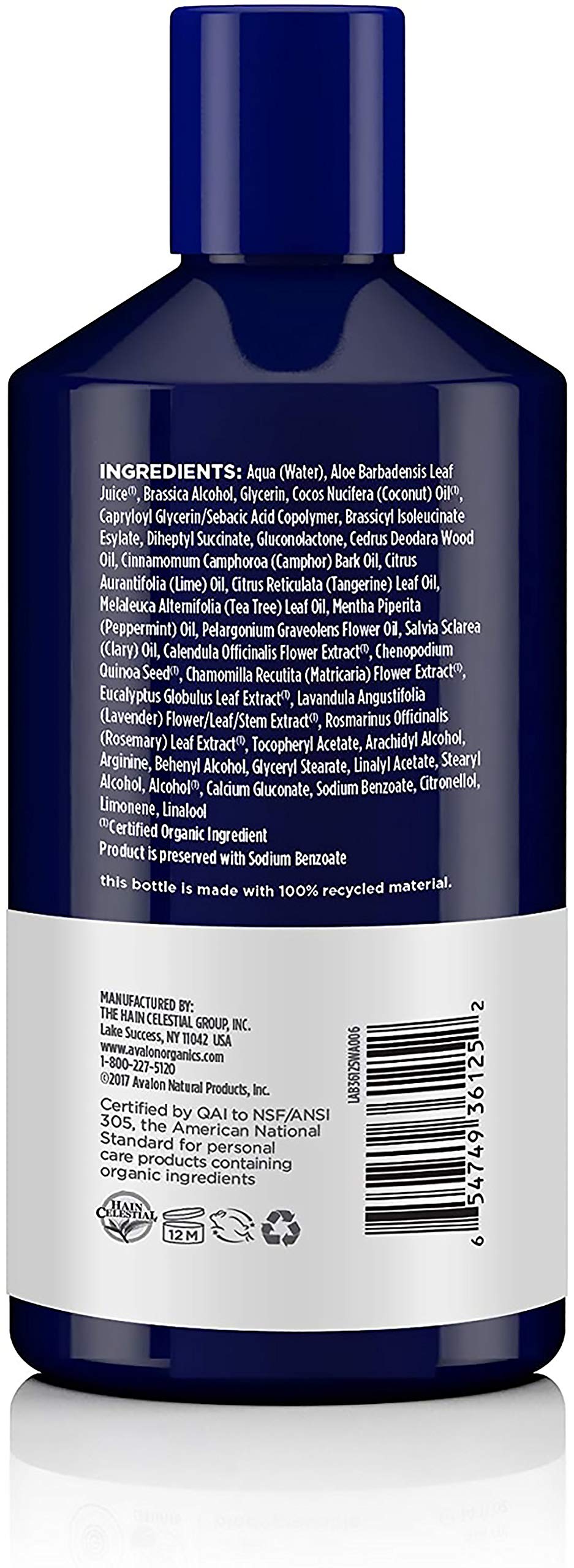 Avalon Organics Therapy Scalp Normalizing Conditioner, Tea Tree Mint