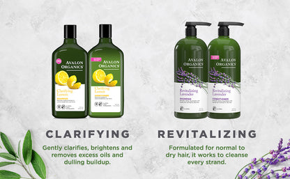 Avalon Organics Shampoo, Clarifying Lemon