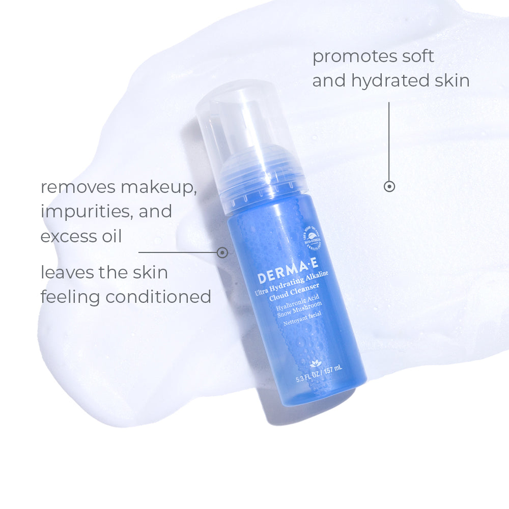 DERMA E Hydrating Facial Alkaline Cloud Cleanser